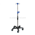 Medical IV Pole Rolling cu 4 cârlige 5 picioare